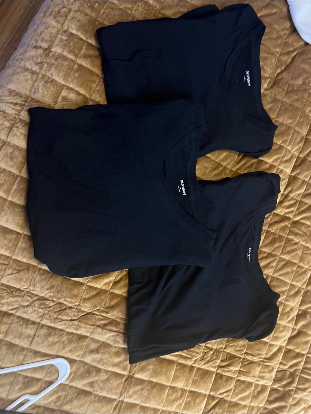 🔥Old Navy Black Crewneck T-Shirts Trio sz XL